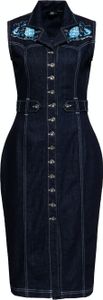 QUEEN KEROSIN Denim Bleistiftkleid Mit Stickereien Denim Xs