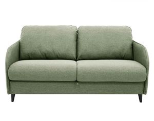 Best Möbel Cosmos - 3-Sitzer Schlafsofa - tägliche Schlafgelegenheit Matratze 11 cm - aus Stoff , Salbeigrün