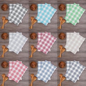 10er SET Geschirrtücher 50x70cm Küchentücher Baumwolle, Farbe: Grau