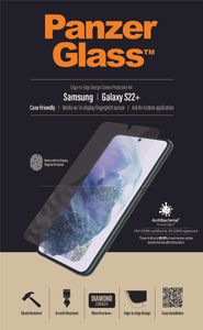 Panzerglass E2E Microfracture AntiBacterial Glass pro Samsung Galaxy S22+ - s černým rámečkem