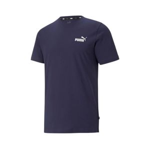 PUMA Herren T-Shirt - ESS Small Logo Tee, Rundhals, Kurzarm, uni Dunkelblau L