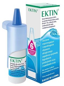 Očné kvapky Ektin 10ml - Hydratačný doplnok pre zdravé oči