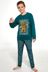 Chlapčenské pyžamo Cookie 4 - bavlna Zelená 122-128