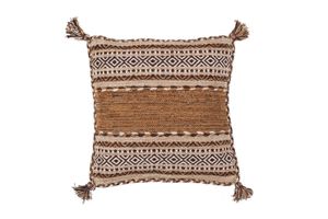 Kayoom - Woll Kissen Alhambra Pillow 335 Braun Grösse: 45cm x 45cm