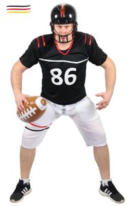 American Football Spieler Kostüm S - XXL, Größe:XL