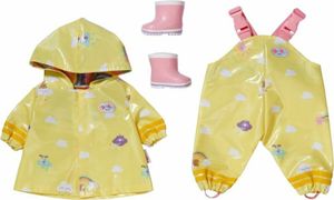 BABY born Deluxe Regen-Oufit mit Regenmantel, Regenhose und Gummistiefeln für 43 cm Puppen, 836460 Zapf Creation