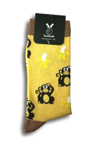 TwoSocks lustige Socken Affe Damen & Herren funny socks lustige Socken Herren Baumwolle Einheitsgröße