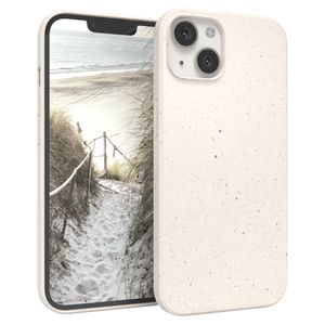 EAZY CASESchutzhülle kompatibel mit Apple iPhone 13 , Hülle biologisch abbaubar, nachhaltigesCase mit Kameraschutz bestehend aus Pflazenfasern, Weiß