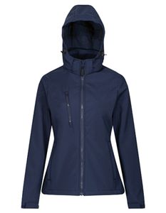 Regatta Professional Damen Softshell-Jacke Venturer 3-layer Printable Hooded Softshell Jacket TRA702 Mehrfarbig Navy/Navy 38 (12)