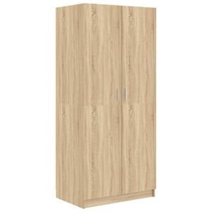 vidaXL Kleiderschrank Sonoma-Eiche 80x52x180 cm Holzwerkstoff