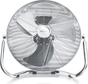 Brandson Windmaschine 53,5cm Ø, Ventilator Retro 160W neigbar, Bodenventilator, hoher Luftdurchsatz, silber Brandson Windmaschine 53,5cm Ø, Ventilator Retro 160W neigbar, Bodenventilator, hoher Luftdurchsatz, silber