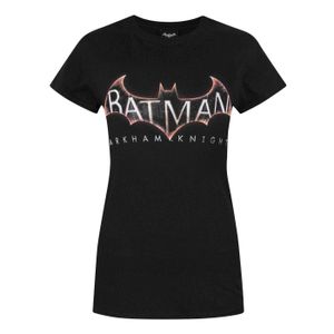 Batman Damen Arkham Knight Logo T-Shirt NS4531 (XL) (Schwarz)