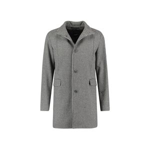 SELECTED HOMME Herren Herbst-Mantel schicke Woll-Jacke aus recycelter Wolle Grau, Größe:L