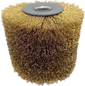 Messingbürste Schleifbürste für Satiniermaschine, Schleifbreite 100 mm, Scheuerdurchmesser 120 mm