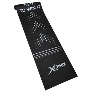 XQmax Dartmatte schwarz/weiß 300 cm x 62 cm x 0,5 cm