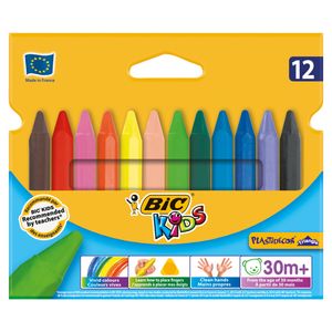 Trojhranná vosková pastelka BIC Plastidecor Triangle Kazeta 12 ks