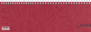 Glocken Tischkalender "Querterminbuch" 100 x 297 mm 2023 rot