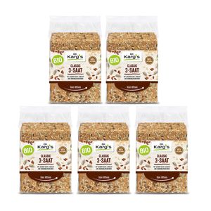 Dr Kargs Organic Classic 3 Seed pełnoziarniste pieczywo chrupkie 5 pack 200g