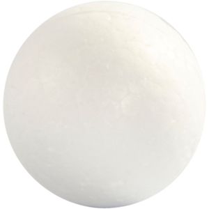 Styropor-Kugeln, D: 3 cm, Weiß, Styropor, 10Stck.