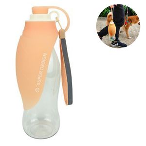 Hunde-Wasserflasche zum Spazierengehen, Reise-Haustier-Wasserflasche, tragbarer Hunde-Wasserspender zum Wandern, Parken und im Freien(Orange)