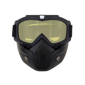 Die Paintball-Maske ist beschlagfrei, die Luftgewehr-Vollabdeckung und die Schutzbrille sind abnehmbar und verstellbar