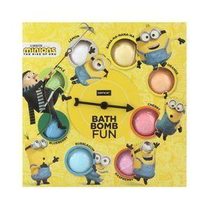 Universal Minions Bath Bomb Fun Geschenk Set mit verschiedenen Badebomben 8 x 45g