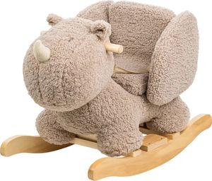 Nattou - Neushoorn Teddy taupe - Schaukelpferd Plüsch ab 10 Monate und älter