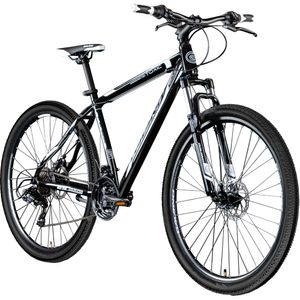 Galano Toxic Mountainbike Hardtail 29 Zoll für Erwachsene ab 175 cm MTB Fahrrad 21 Gang Federgabel Scheibenbremsen, Farbe:schwarz/weiß