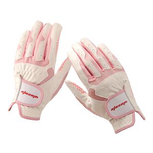 Golfhandschuh Damen Synthetische Strapazierfähiges Leder Mikrofaser Tuch Handschuhe Rutschfest Weiß Golfhandschuh Bestes Geschenk Größe 20