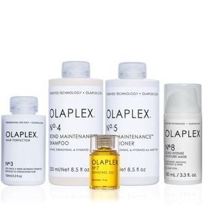 Olaplex Set - Hair Perfector No.3 + Shampoo No.4 + Conditioner No.5 + Bonding Oil No.7 + Mask No.8