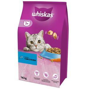 Whiskas Adult - Trockenfutter für ausgewachsene Katzen mit Thunfisch 14 kg