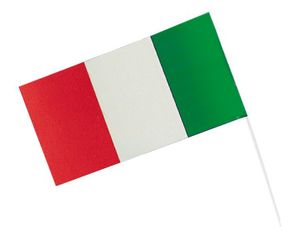 flagge Italien 12 x 23 cm Papier rot/weiß/grün