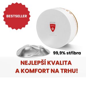 Strieborné liečivé klobúky pre dojčiace matky (2 kusy) ČISTÉ STRIEBRO 99,9%