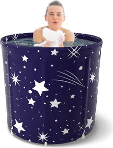 70*65cm Faltbare Badewanne Tragbare SPA Bathtub Badezimmer Erwachsene Wannenbad Plastikeimer Mobile Badewanne