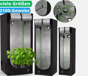 🍃Growbox Growzelt Gewächshaus Growschrank Zuchtzelt Indoor Grow Tent Pflanzen Box 35 x 35 x 90 cm🍃
