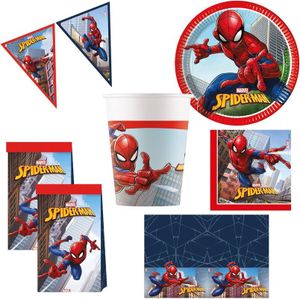 Party-Set Spiderman Crime Fighter Partyset zum Kindergeburtstag Geburtstag Spider-Man
