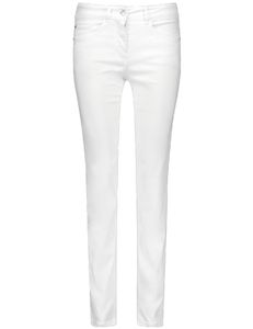 Gerry Weber - Slim Fit - Damen Jeans SOL꞉INE BEST4ME SLIM FIT (925051-66829), Größe:36, Farbe:Weiß/weiß (99600), Länge:Kurz