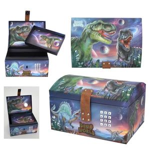 Depesche Dino World - Schatztruhe im Dino Design mit Planeten, Aufbewahrungsbox mit Code, Sound und Licht Depesche Dino World - Schatztruhe im Dino Design mit Planeten, Aufbewahrungsbox mit Code, Sound und Licht