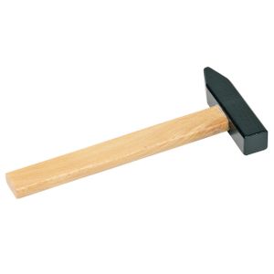 goki GK324 Kleiner Holz-Hammer für Kinder, 19 cm, ideal für die Werkzeugkiste oder Klopf-/ Nagelspiele, natur/schwarz