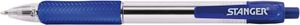 Kugelschreiber R 1.0 Softgrip, Schreibfarbe blau, Schaftfarbe blau/transparent, STANGER®