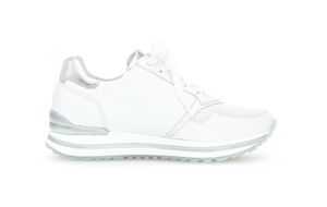 Gabor - Sneaker Weite H - weiß, Größe:9, Farbe:weiss/silber(perf) 1