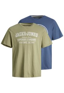 Jack & Jones T-Shirt Ejeans T-Shirt mit Print Mix 2 Pack