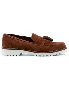 Made in Italia Damen Mokkasins Slipper Damenschuh, Slip-On, Größe:EU 36, Farbe:Braun-peru