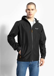 Salewa PUEZ 2.5L PTX Hardshelljacke Herren Wasserdicht, Farbe:Schwarz, Größe:48