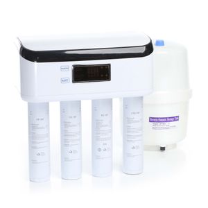 Naturewater NW-4-50RODT Osmoseanlage 190L/Tag, 4-Stufen Trinkwasser Umkehrosmoseanlage mit Display und Filterwechselerinnerung