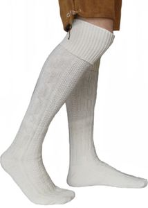 EXTRA Lange Trachtensocken Strümpfe Trachtenlederhose Socken Wolle 75cm, Größe:43-46