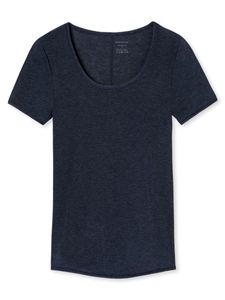 Schiesser Damen Shirt T-Shirt Unterhemd 1/2 Arm Personal Fit - 155413, Größe Damen:M, Farbe:nachtblau