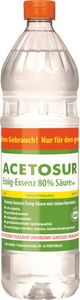 Acetosur Essig Säure 80 Prozent hohe Spitzenqualität Kanister 1000ml