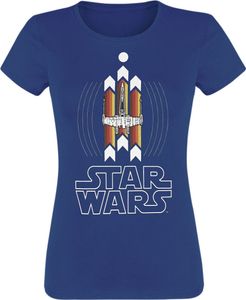 Star Wars T-Shirt Damen X-Wing Vibes blau M