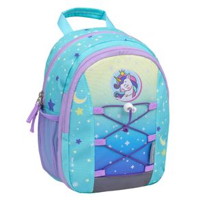 Belmil Kinderrucksack Mädchen für 1-3 Jährige - Super Leichte 260 g/Kindergarten/Krippenrucksack Kindergartentasche Kindertasche/Einhorn /hellblau (305-9 Cute Unicorn)